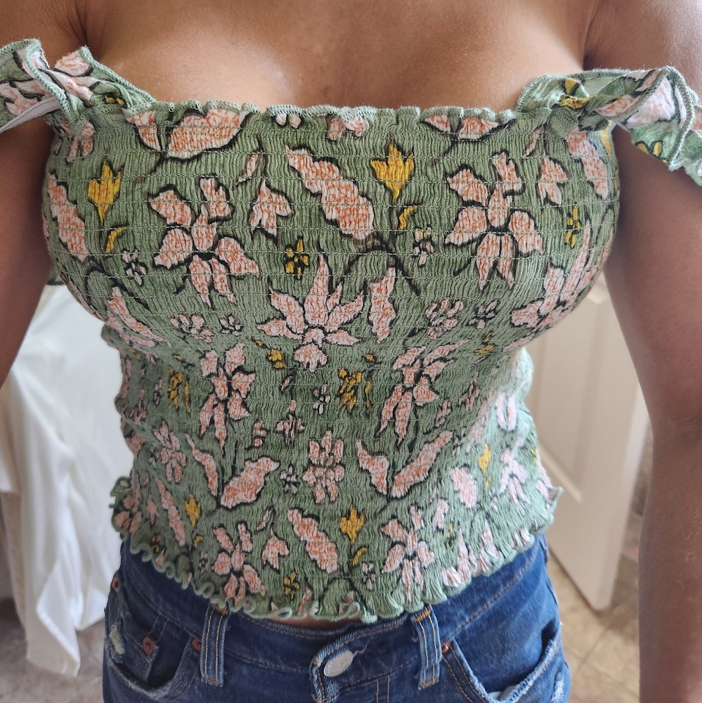 Floral crop top